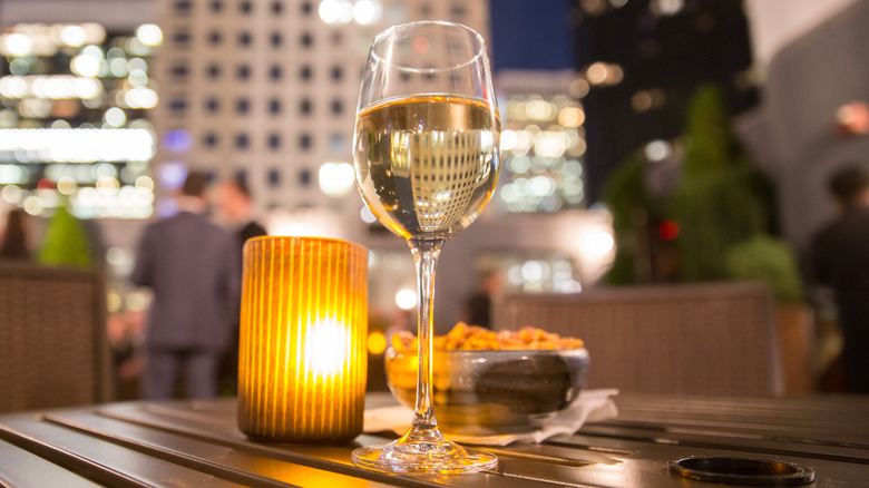 Wine on NYC rooftop