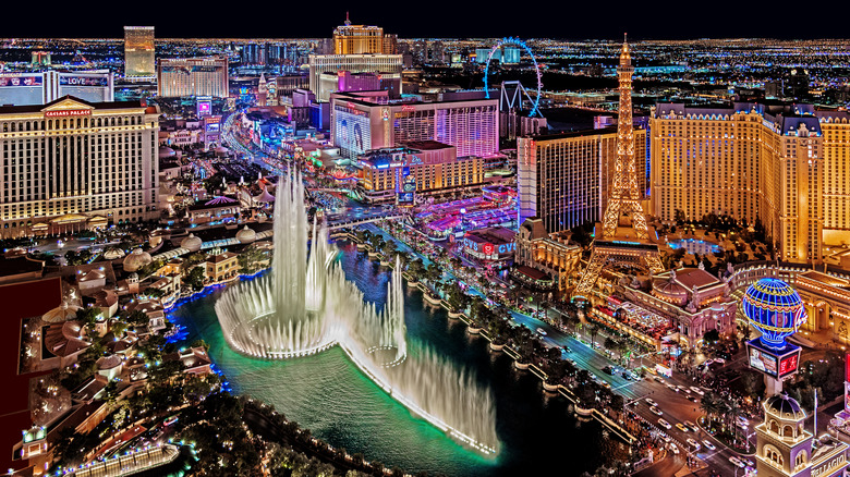 Las Vegas skyline night 