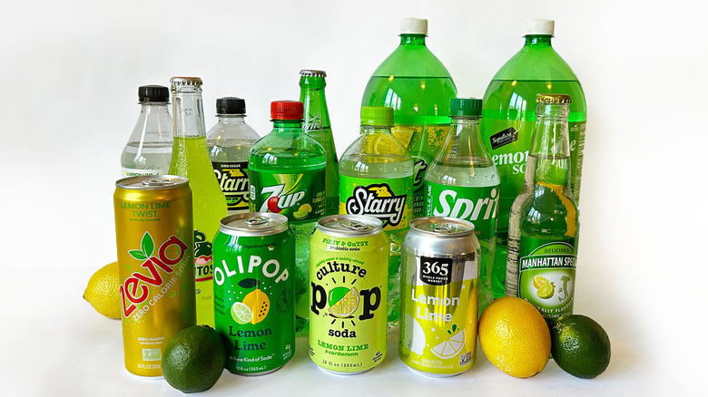 Variety of lemon-lime sodas