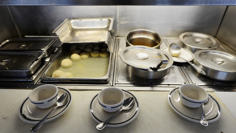 Matzoh ball soup dishes