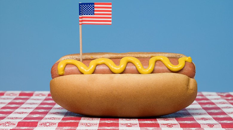 an American hot dog