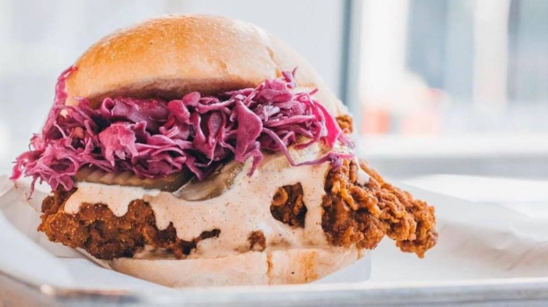 Nashville hot chicken sandwich