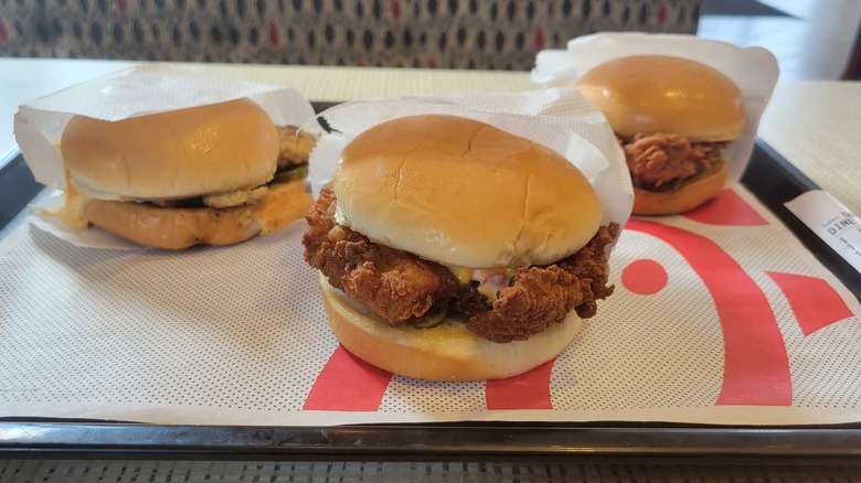 Chick-fil-A Honey Pepper Pimento Chicken Sandwiches