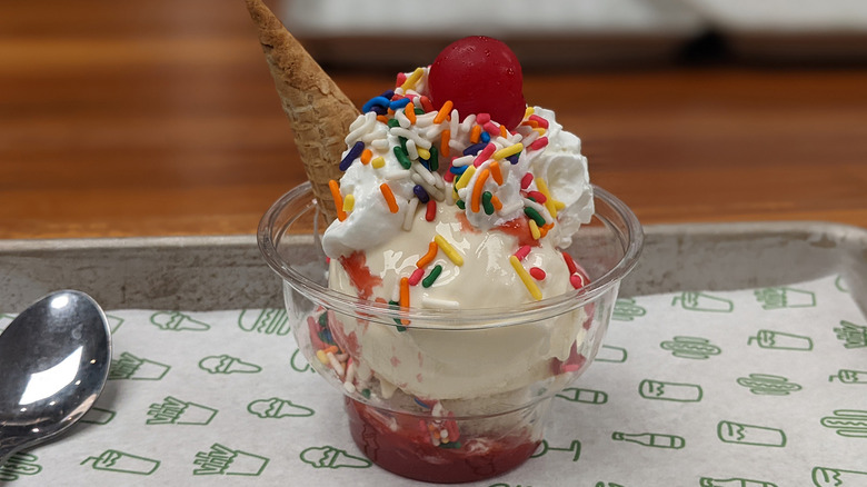 Strawberry shortcake sundae Shake Shack