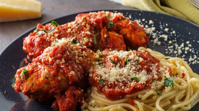 plated chicken parm