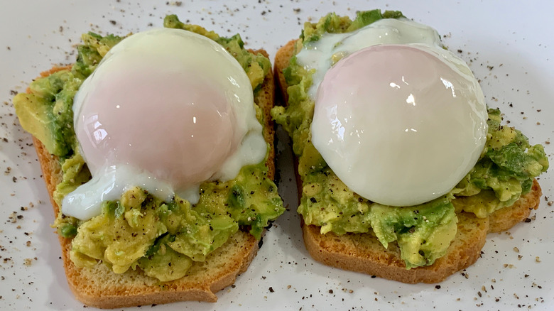 sous vide eggs on toast