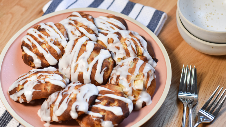 air fried apple fritters