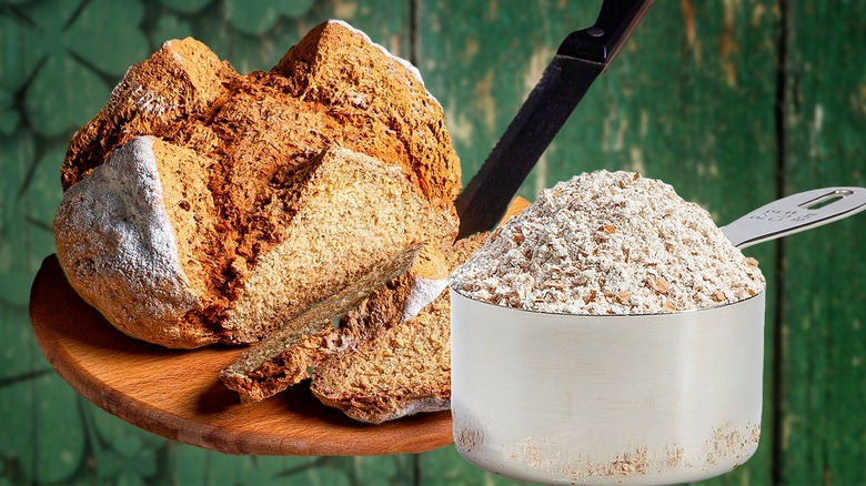 wheaten bread with wholemeal flour cup