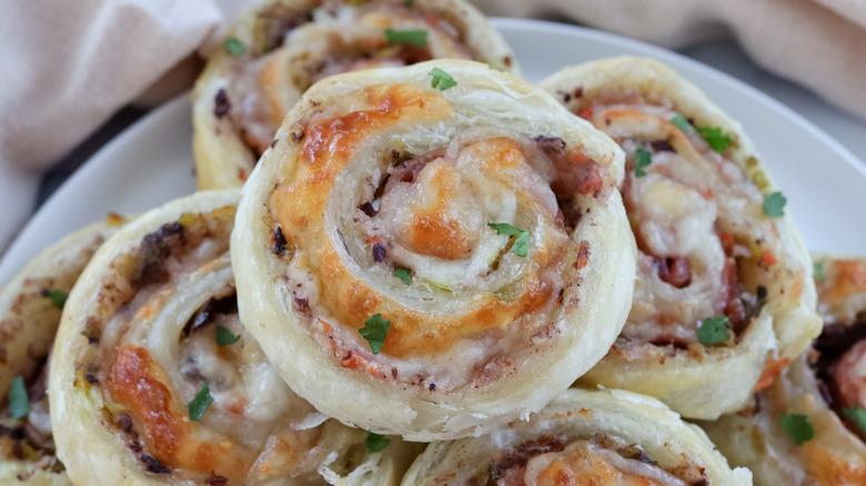 stuffed pinwheels in pile