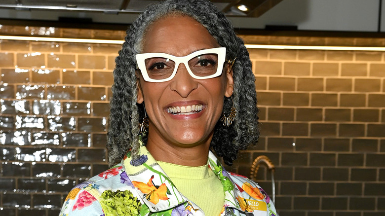 closeup Carla Hall face