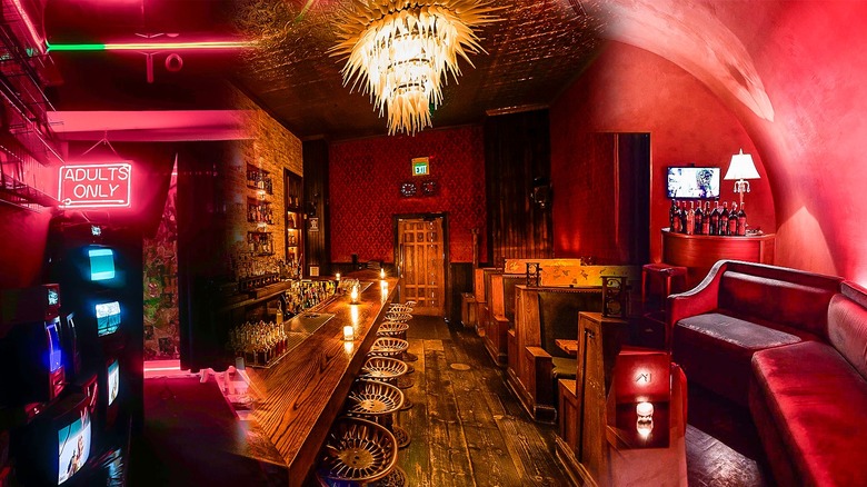 Interiors of various speakeasies