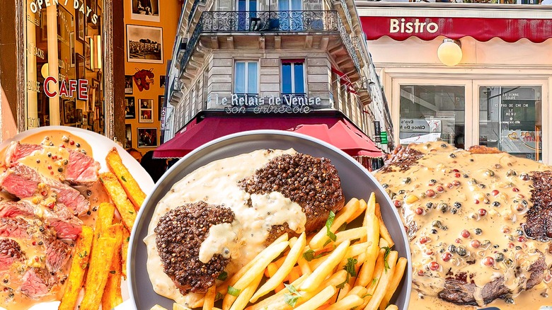 steak au poivre and restaurants