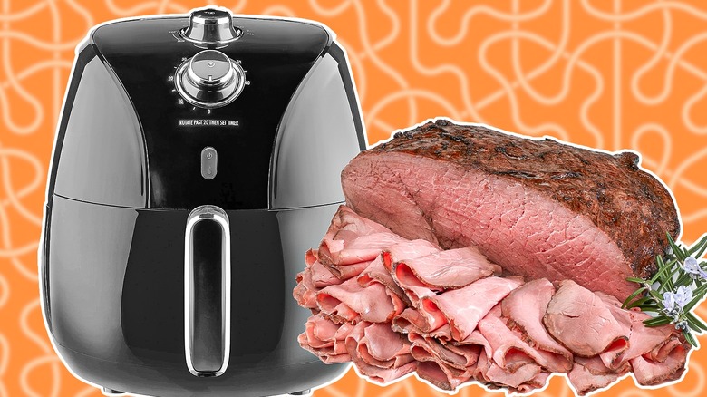 air fryer and roast beef