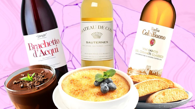 Desserts and dessert wines