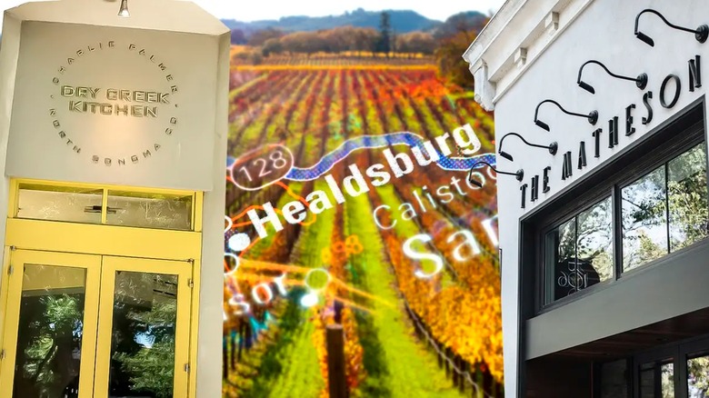 Healdsburg restaurant exteriors 