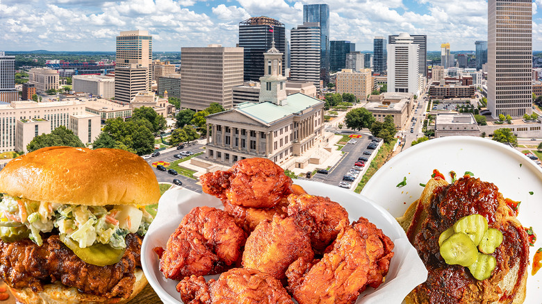 fried chicken with sides