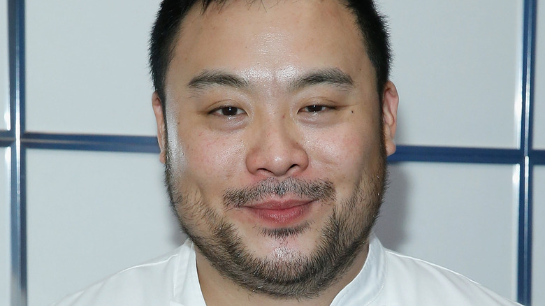 David Chang smirking