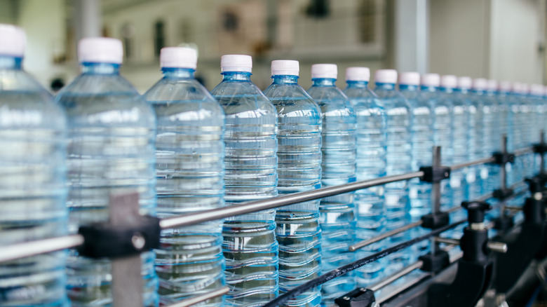 Water at bottling plant