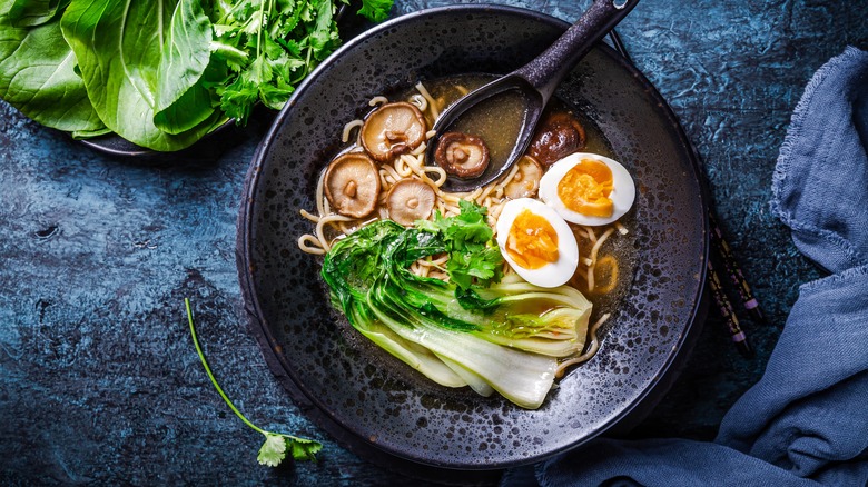 Ramen with mushrooms