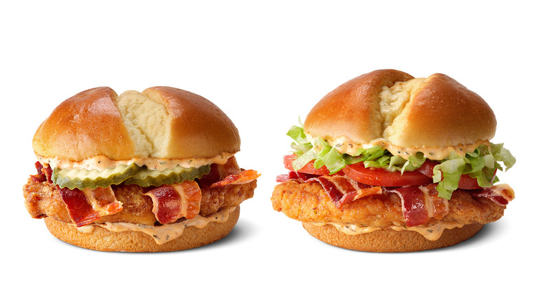 McDonald's Cajun chicken sandwiches