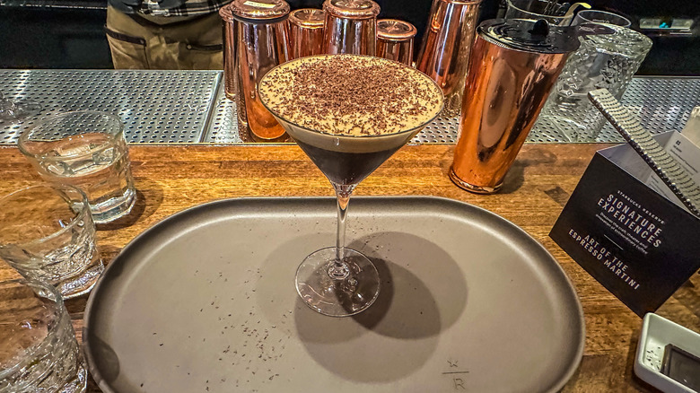 espresso martini at Starbucks