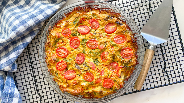 custardy vegan quiche