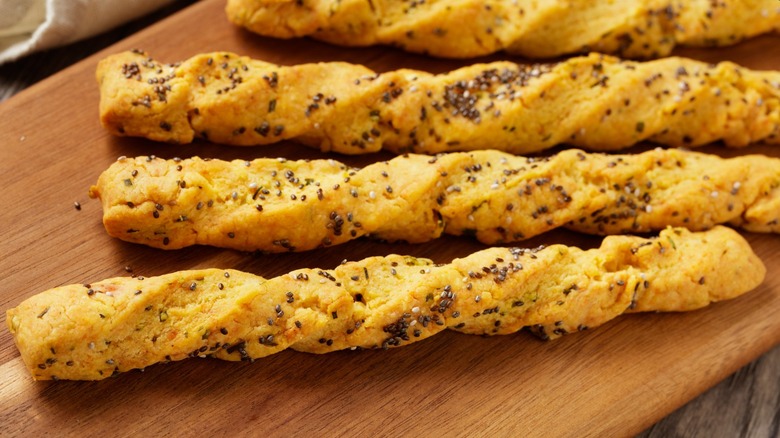 Homemade cheese straws