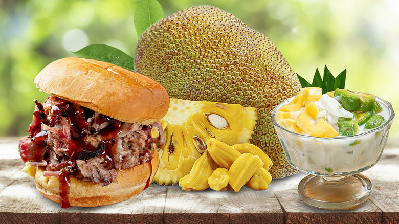 Jackfruit, BBQ sandwich, parfait