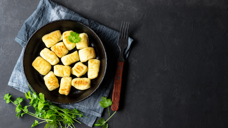 gnocchi with crisp edges