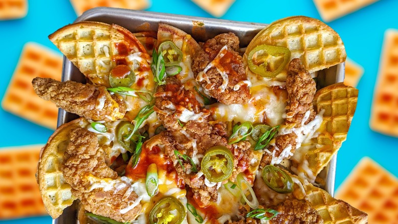 waffle breakfast nachos 