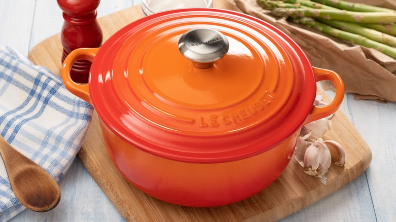 orange Le Creuset Dutch oven