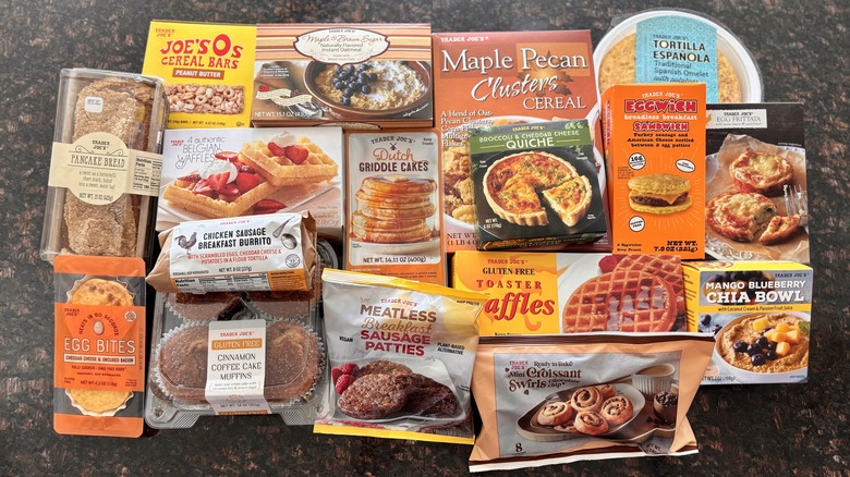 various Trader Joe's breakfast items