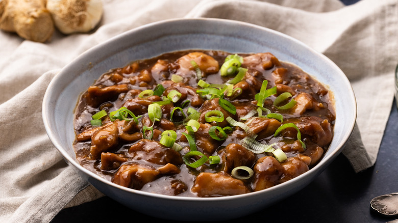 prepared bourbon chicken