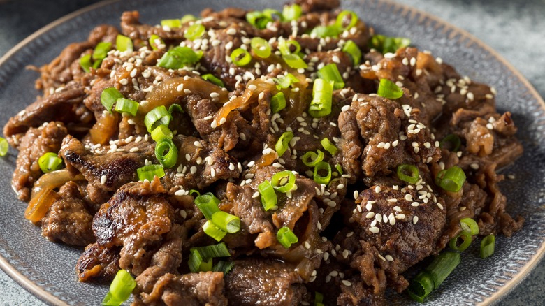 Plate of bulgogi